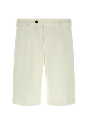 PT Torino buttoned pleated shorts - White
