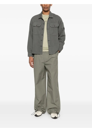 C.P. Company buttoned flap-pocket cotton shirt - Grey