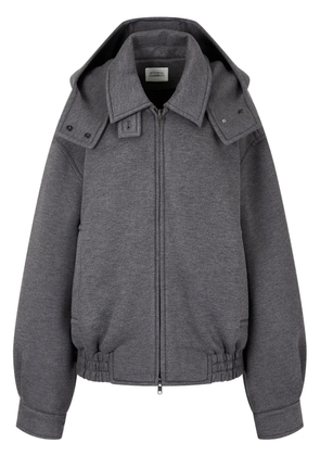 TOMBOY detachable-hood zip-up jacket - Grey