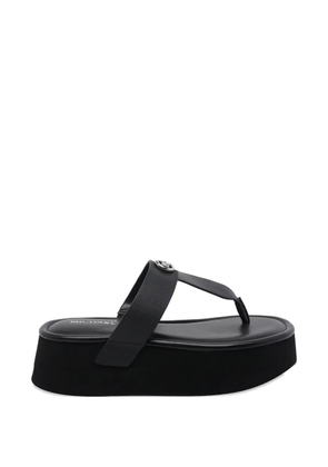 Michael Michael Kors logo-detail open-toe sandals - Black