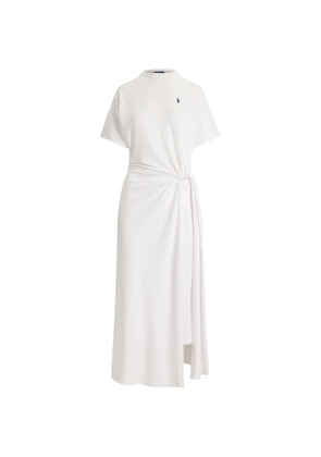 Polo Ralph Lauren twist-detail T-shirt dress - White