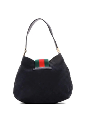 Gucci Pre-Owned New Ladies Web GG Canvas Medium hobo bag - Black