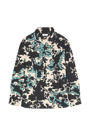 DRIES VAN NOTEN loose embroidered shirt - Black