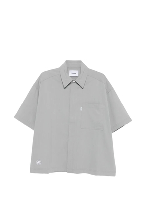 Bonsai embroidered-logo shirt - Grey