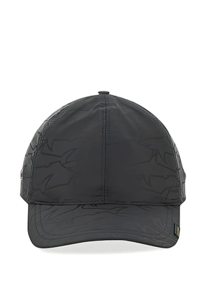 Paul & Shark sharks-print baseball cap - Black