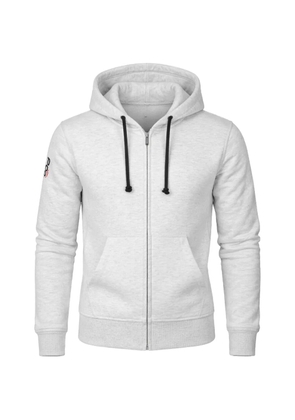 PODHIO logo-embroidered zip hoodie - Grey