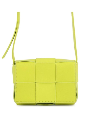 Bottega Veneta Pre-Owned 2012-2025 Extra Mini Nappa Maxi Intrecciato Cassette crossbody bag - Yellow
