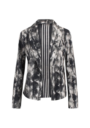 PierAntonioGaspari striped belted jacket - Black