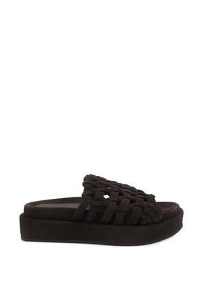 Paloma Barceló Nadira woven-design sandals - Brown