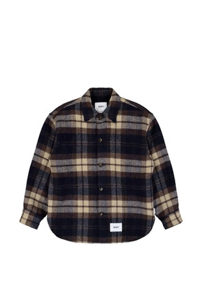 WTAPS WCPO plaid-pattern jacket - Blue