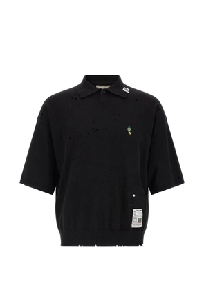 Maison MIHARA YASUHIRO logo-embroidered polo shirt - Black