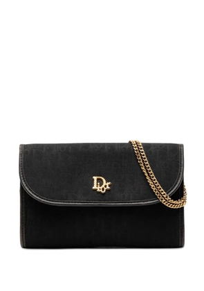 Christian Dior Pre-Owned 2000-2010 Diorissimo Trotter Canvas Chain shoulder bag - Black