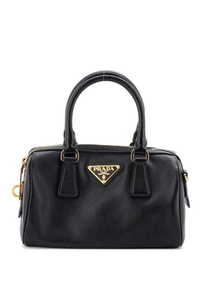 Prada Pre-Owned Lux Convertible Boston Bag Saffiano Leather Small handbag - Black