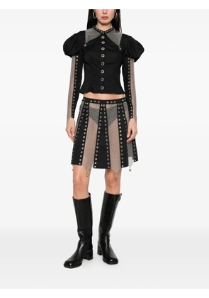 Chopova Lowena Titan eyelet mini skirt - Black