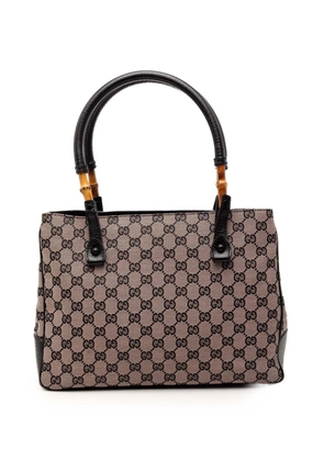 Gucci Pre-Owned 2000-2015 GG Canvas Bamboo tote bag - Brown