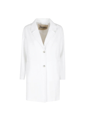 Herno button-fastening coat - White