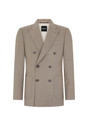 BOSS peak-lapel double-breasted blazer - Neutrals