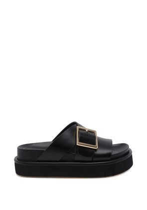 Paloma Barceló Demi buckle leather sandals - Black