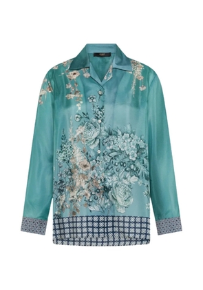 Seventy printed floral shirt - Blue