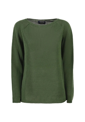 'S Max Mara wide-neck linen jumper - Green