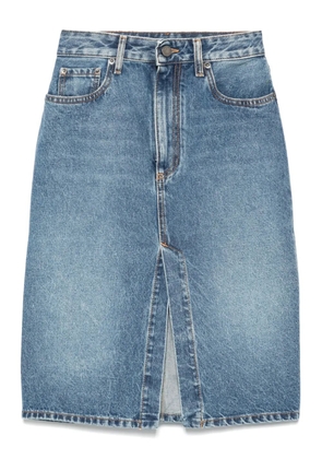 Alessandra Rich denim pencil skirt - Blue