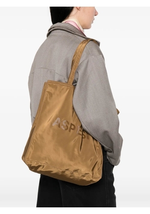 ASPESI logo shoulder bag - Brown