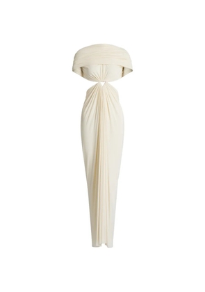 Alberta Ferretti cut-out maxi dress - Neutrals