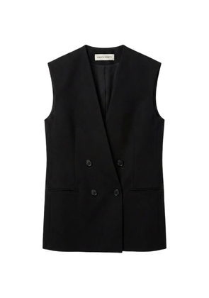 Alberta Ferretti V-neck double-breasted jacket - Black