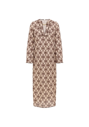 ZIMMERMANN chain embroidered midi dress - Neutrals