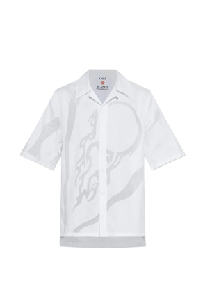 Casablanca patterned shirt - White
