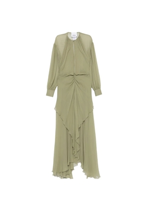 Erika Cavallini ruffled asymmetric dress - Green