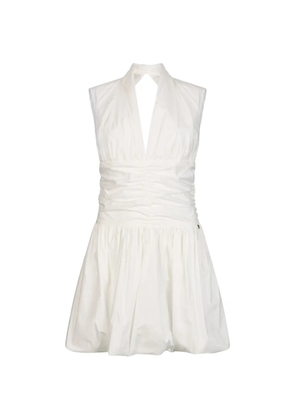 LIU JO V-neck mini dress - White