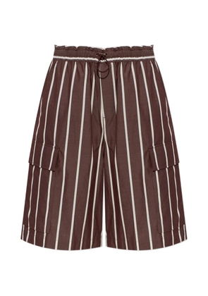 rag & bone Victoria striped cargo shorts - Brown