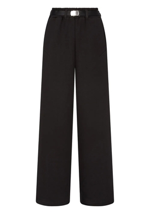 TOMBOY belted french-terry trousers - Black