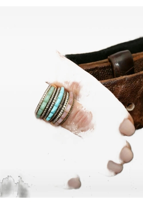 Jenna Blake 18kt yellow gold Pyramid Turquoise ring