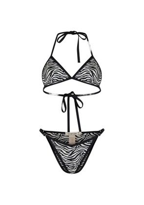 PARAMIDONNA Lilia zebra-print bikini - Black