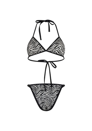 PARAMIDONNA Lilia zebra-print bikini - Black