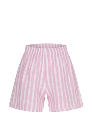 PARAMIDONNA Cora striped shorts - Pink