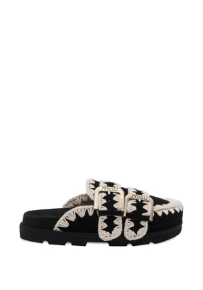 Mou Low bio buckle mules - Black