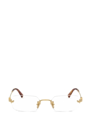 Miu Miu Eyewear rectangular glasses - Gold