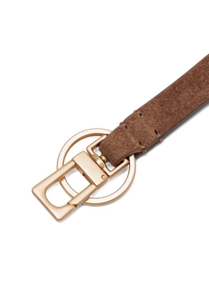 Yu Mei suede keyring - Brown