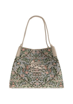 ETRO Pegasus floral tote bag - Blue