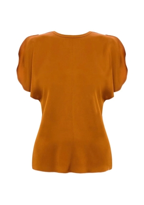 Victoria Beckham draped sleeve top - Orange