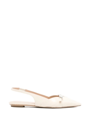Stuart Weitzman Georgie slingback flat pumps - Neutrals