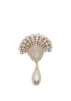 Rowen Rose teardrop embellished earrings - Gold