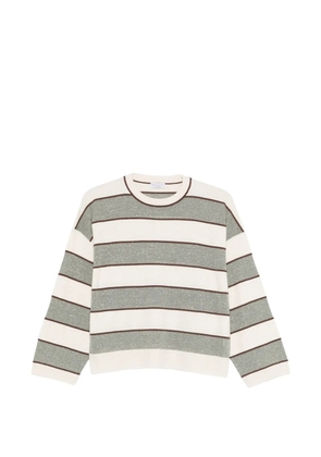 Brunello Cucinelli striped knitwear - Neutrals