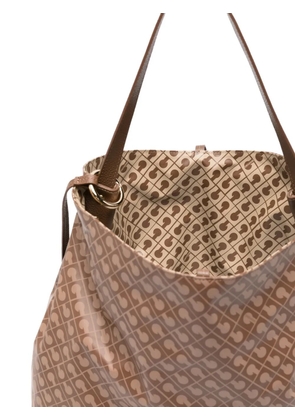 Gherardini monogram tote bag - Brown