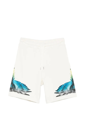 COUNTY OF MILAN wings print shorts - Neutrals