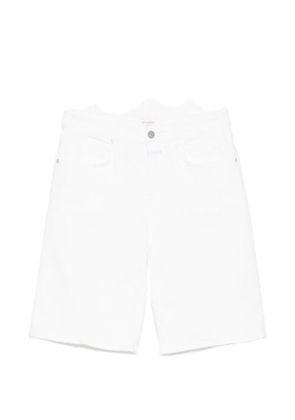 Closed pocket shorts - White