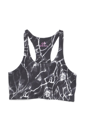 DEHA racerback printed sports bras - Black